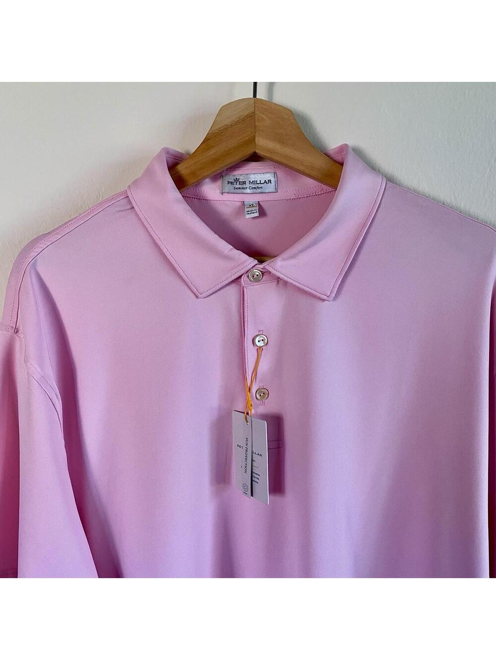 Peter Millar Solid Performance Jersey Polo Shirt Men's XL
